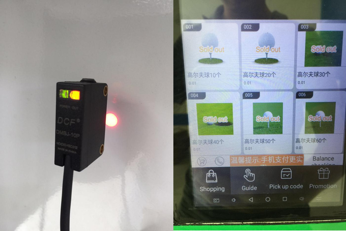 골프 구동 클럽 10000 PC 능력 3을 위한 220V 60HZ 골프공 자동 판매기