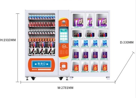 18 로커들과 화장품을 위한 OEM ODM 자동 판매기