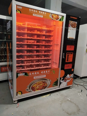 공항 사무실을 위한 3000W 고속 가열 자급식 피자 자동 판매기와 뜨거운 식품 자동 판매기