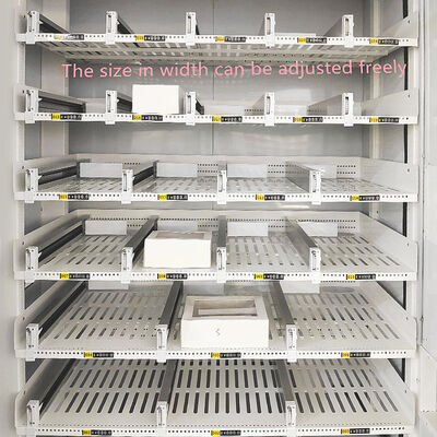 큰 용량 21.5 인치 터치 스크린 케이크 자동 판매 기계와 컬러 스틸 플레이트 폼 프레임 및 XY 배송 시스템