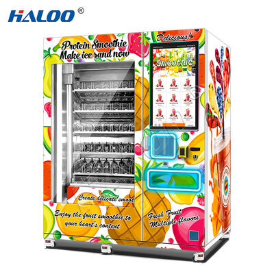 Haloo 32 inch fruit smoothie vending machine with 175 cups of large capacity color steel plate material  sturdy and durable