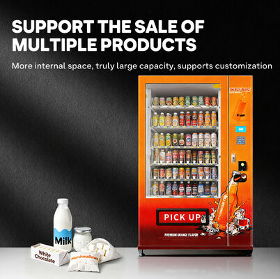 Haloo 21.5인치 음료 및 간식 판매 기계 360 용량, 비결을 제거하는 유리 문, 견고하고 내구성