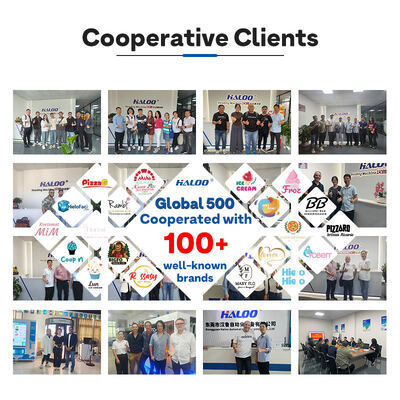 내구성을 위해 두꺼운 금속 판과 함께 Haloo 꽃 자동 판매 기계는 SDK 기능과 냉각 시스템으로 제공됩니다.