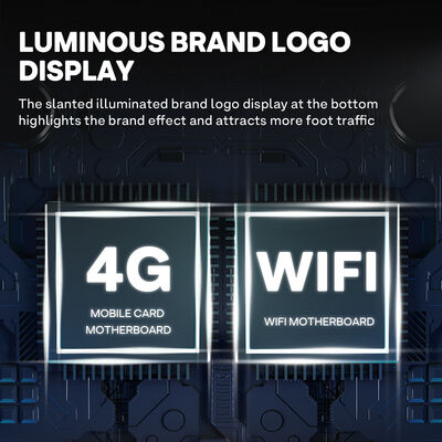헬로 24 그리드 스마트 벤딩 로커 두꺼운 진열 판 외곽 껍질과 냉각 시스템과 함께 3층 유리 문