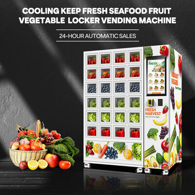 헬로 24 그리드 스마트 벤딩 로커 두꺼운 진열 판 외곽 껍질과 냉각 시스템과 함께 3층 유리 문