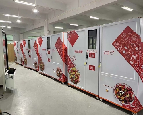 전자 레인지 CE 인증과 3800W 신선한 구워진 원판피자 자동 판매기
