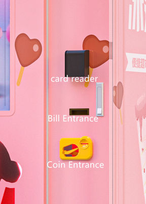 할로 완전 자동 야외 소프트 아이스크림 자동 판매기, 32인치 터치 스크린 및 자동 청소 기능